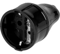 Кабельная розетка TDM ELECTRIC 2П+3 черная 16А 250B серии "Народная" SQ1806-0412