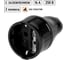 Кабельная розетка TDM ELECTRIC 2П+3 черная 16А 250B серии "Народная" SQ1806-0412 2