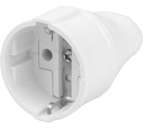 Кабельная розетка TDM ELECTRIC 2П+З белая 16А 250B серии "Народная" SQ1806-0411