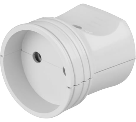 Кабельная розетка TDM ELECTRIC 2П без заземления белая 10А 250B серии "Народная" SQ1806-0409