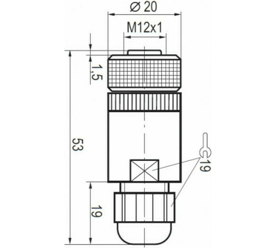 Соединитель к бесконтактному выключателю ТЕКО CS S261-3 07-00033567