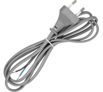 Шнур с плоской вилкой TDM ELECTRIC ШУ02 ШВВП 2x0,75мм2 1,7 м. серебр. металлик SQ1305-0015