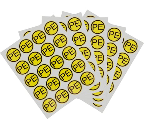 Наклейка знак электробезопасности PE REXANT 20 мм 100 шт 55-0004