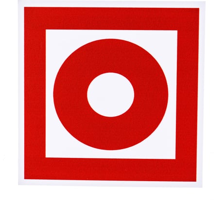 Табличка Контур Лайн 130x130 Тревожная кнопка 12MF0170