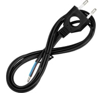 Шнур с плоской вилкой с вырезом TDM ELECTRIC ШУ04 ШВВП 2x0,75мм2 1,7 м. черный SQ1305-0032