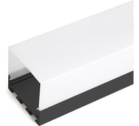 Накладной профиль FERON 42x45мм, алюминиевый, черный, 2м, CAB268 48149 22127979