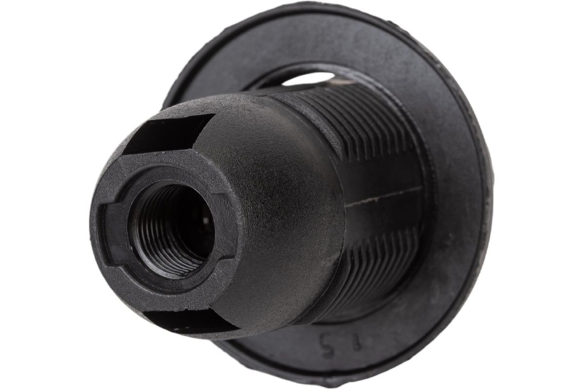 Патрон Е14 TDM с кольцом, термостойкий пластик, черный, Б/Н SQ0335-0058 ...