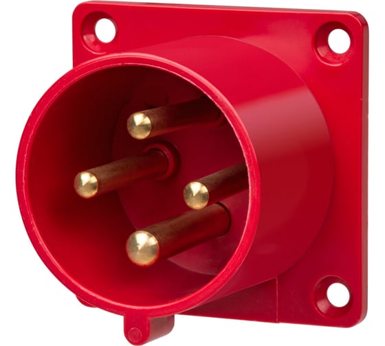 Вилка TDM ELECTRIC 624 скрытая 3Р+РЕ 32А 380В IP44 SQ0607-0005