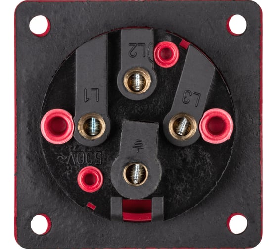 Вилка TDM ELECTRIC 624 скрытая 3Р+РЕ 32А 380В IP44 SQ0607-0005