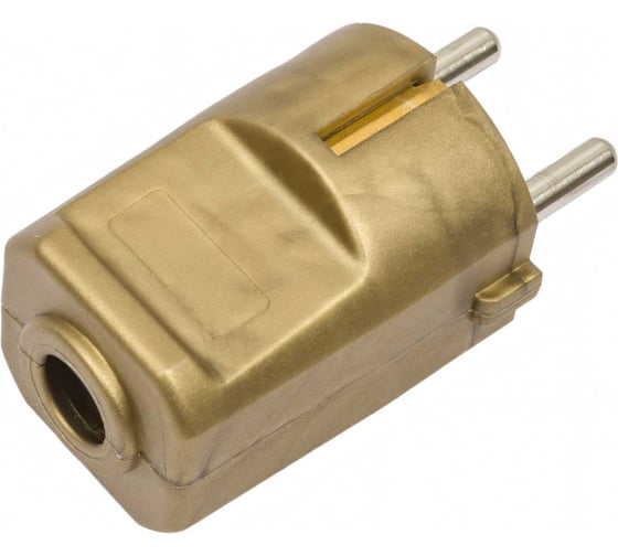 Кабельная вилка с защитным контактом ABL, без защитной муфты 16A 2P+E 250V, золотой 1116130