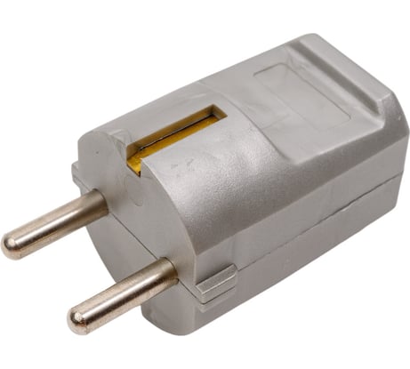 Кабельная вилка с защитным контактом ABL, без защитной муфты 16A 2P+E 250V, серебряный 1116120