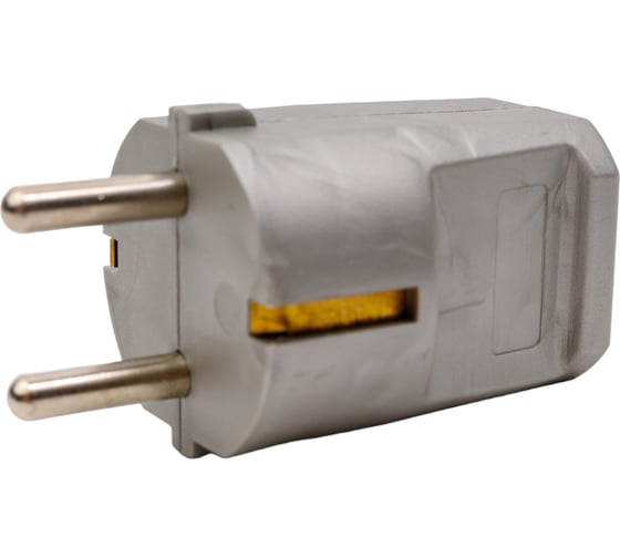 Кабельная вилка с защитным контактом ABL, без защитной муфты 16A 2P+E 250V, серебряный 1116120