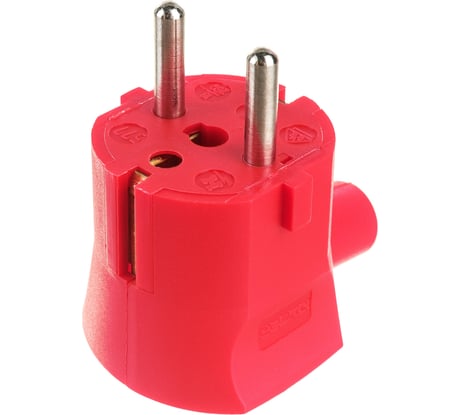 Угловая кабельная вилка с защитным контактом и 2-й системой заземления ABL CEE7/VII,16A 2P+E 250V, 1107140