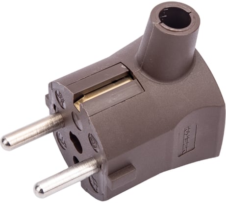 Угловая кабельная вилка с защитным контактом и 2-й системой заземления ABL CEE7/VII,16A 2P+E 250V, 1107150