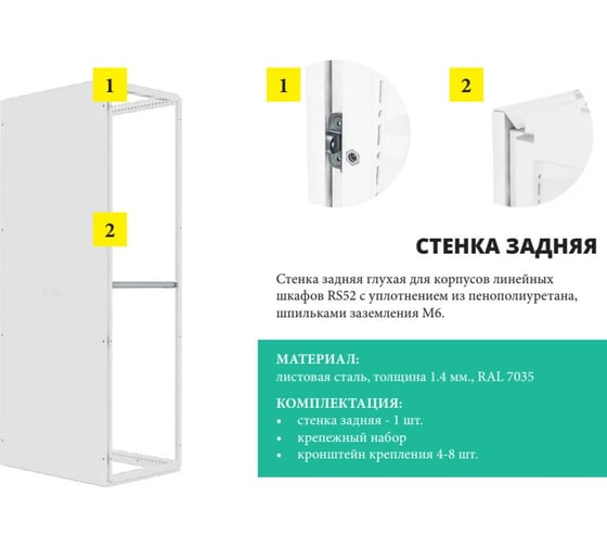 Задняя стенка Узола RS52 200.80 UR41702200800