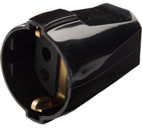 Кабельная розетка ABL термопласт 16A 2P+E 250V, чёрный 1176100_a