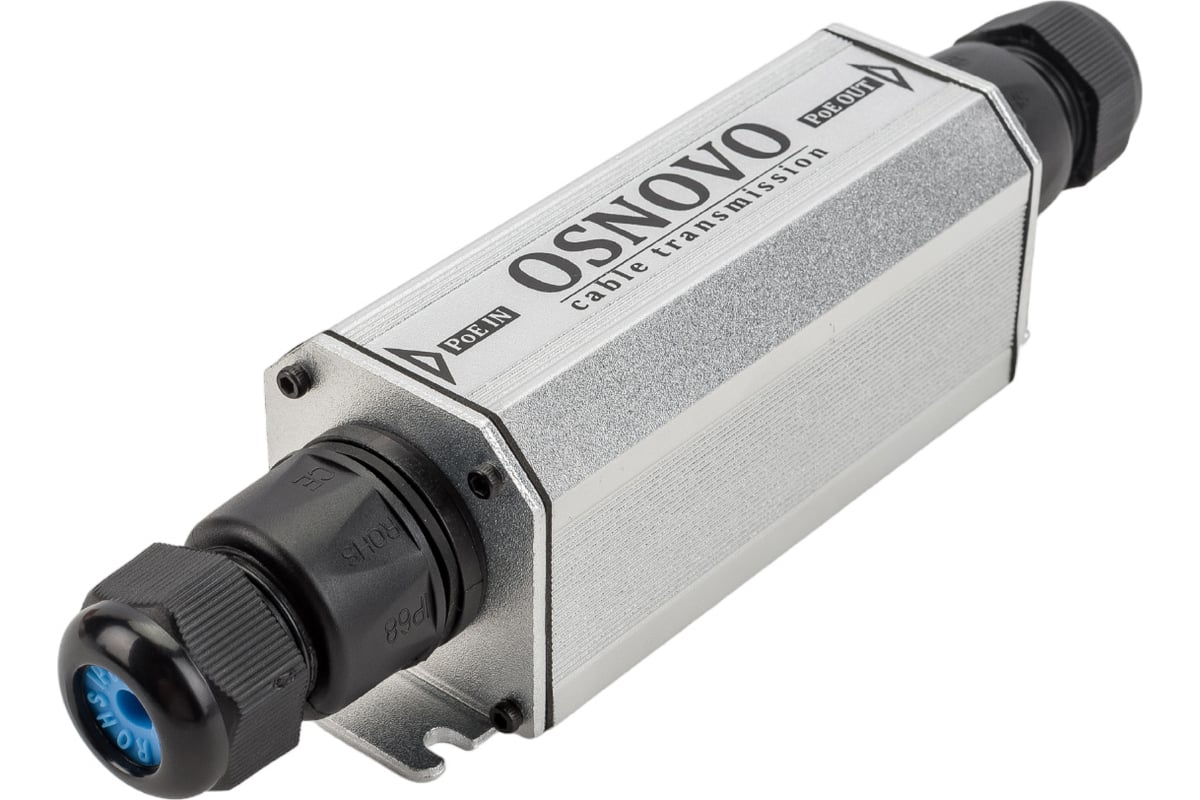 Уличный PoE удлинитель OSNOVO Ethernet, PoE E-PoE/1W УТ-00009029 ...