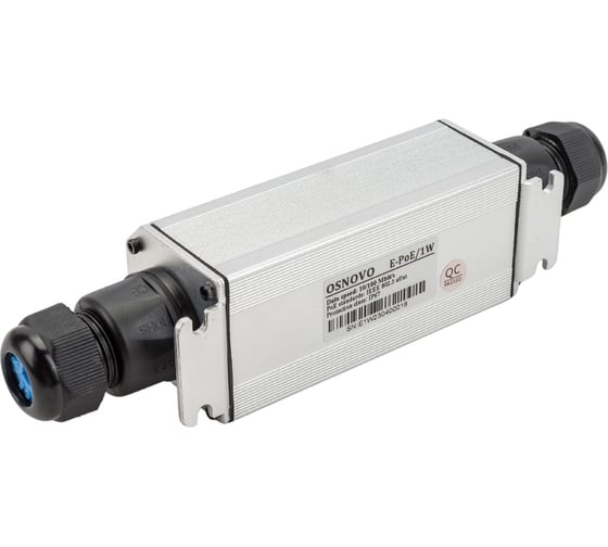 Уличный PoE удлинитель OSNOVO Ethernet, PoE E-PoE/1W УТ-00009029