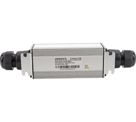 Уличный PoE удлинитель OSNOVO Ethernet, PoE E-PoE/1W УТ-00009029
