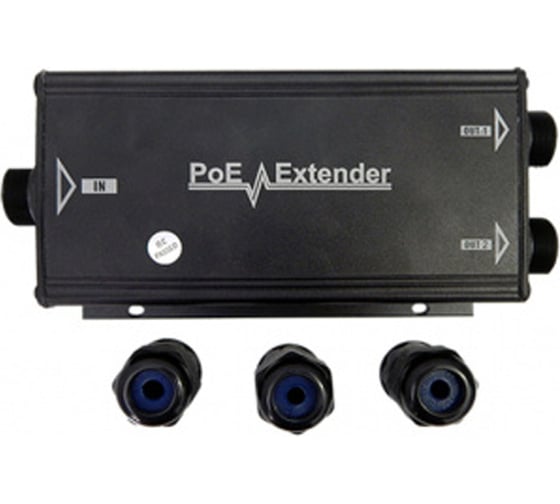 Уличный PoE удлинитель СomOnyx Extender на два порта, 60Вт CO-PE-2S60-P106 100-077