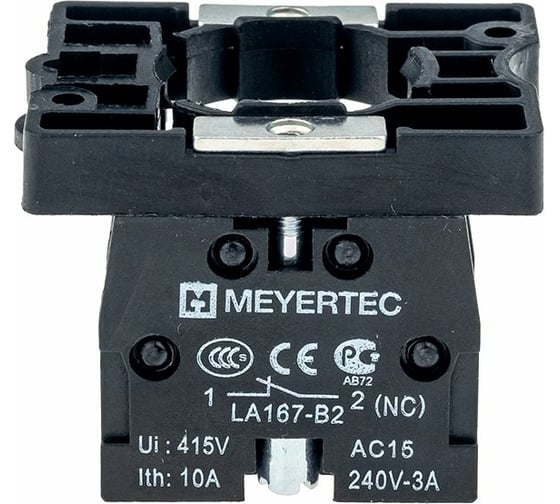 Основание с блок-контактом MEYERTEC 1NС, пластик MTB2-EZ12 арт. 00000079483