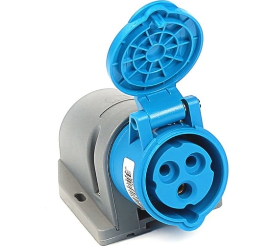 Кабельная настенная розетка TP Electric Зажимные контакты 16A, 250В, 2P+E, IP44 3120-307-0900
