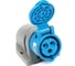 Кабельная настенная розетка TP Electric Зажимные контакты 16A, 250В, 2P+E, IP44 3120-307-0900 2