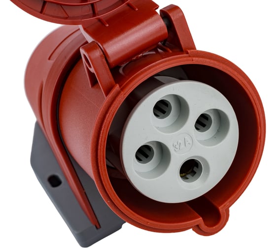 Кабельная настенная розетка TP Electric Зажимные контакты 32A, 400В, 3P+E, IP 44 3126-307-1600