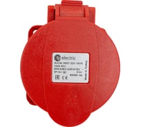 Кабельная панельная розетка TP Electric Зажимные контакты 32A, 400В, 3P+N+E, IP 44 3007-321-1670