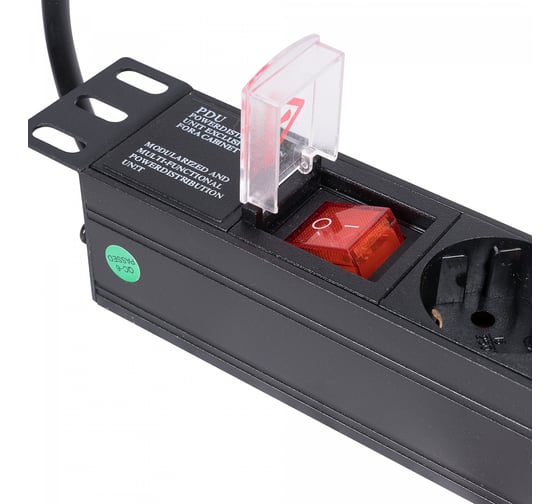 Блок розеток Netlink NL, 220V, 16A, 8гн с фильтром, 19 дюймов, с разъемом IEC 60320 C14 УТ000003923
