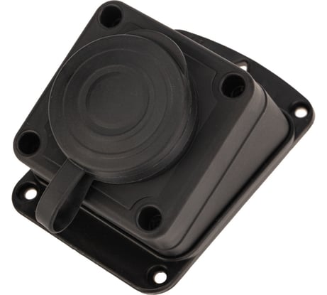 Штепсельная угловая влагозащищенная стационарная розетка PROCONNECT открытой установки, 2P+PE 230V, 16 А, IP44 каучук 111-127-4