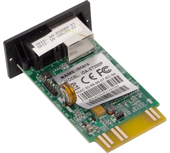 Встраиваемый WEB/SNMP адаптер EKF для подключения ИБП к сети Ethernet /RS232 SNMP