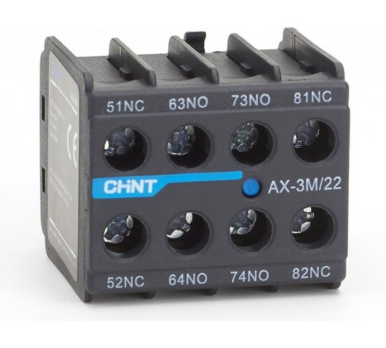 Контактная приставка CHINT доп. контакты AX-3M/22 к контактору NXC-06M~12M 925186