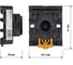 Блок контактов, разъем Р11Ц - цокольный 11-pin на DIN-рейку/плоскость TDM ELECTRIC SQ1503-0041 4