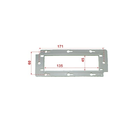 Пластиковый суппорт для установки LANMASTER 45x135 LAN-PF45x135