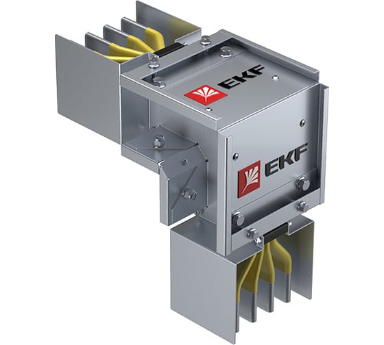 Угловая вертикальная секция EKF 4000 А IP55 AL 3L+N+PE(КОРПУС) длина 0,45x0,45м AV HPA40EV45_450x450AV