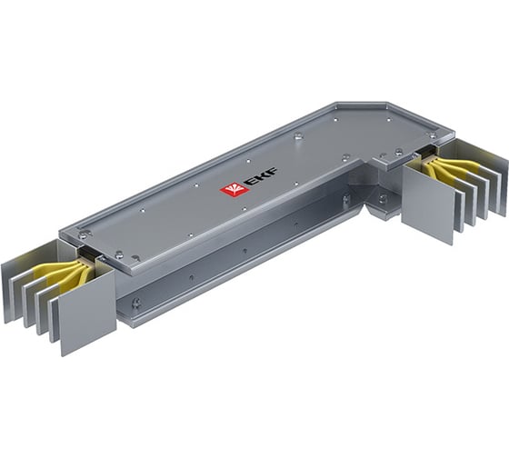 Угловая горизонтальная секция c нестандартным плечом EKF 3200 А IP55 AL 3L+N+PE(КОРПУС) длина 0,39x1,25м HPA32EH45S_390x1250 1