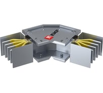 Угловая горизонтальная секция c нестандартным углом EKF 800 А IP55 AL 3L+N+PE(КОРПУС) 135 град HPA08EH45A_135