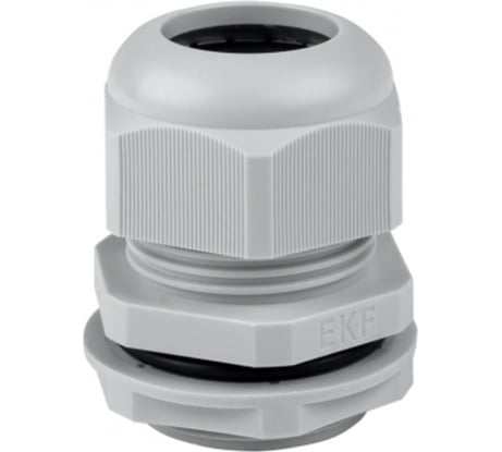 Сальник PG29 IP54 (2 шт) d отверстия 37 мм / d проводника 18-25 мм EKF plc-pg-29-2-r