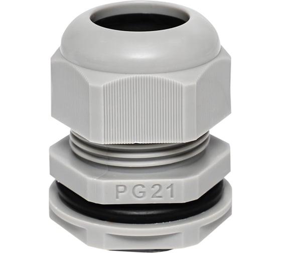 Сальник EKF PG21 IP54 (2 шт) d отверстия 28 мм / d проводника 13-18 мм PROxima plc-pg-21-2-r