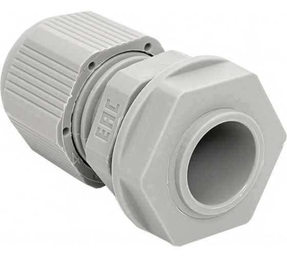 Сальник EKF PROxima PG9, IP54, d отверстия 16 мм, d провода 4-8 мм, 20 штук plc-pg-9-r