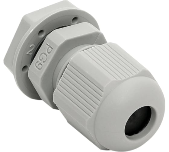 Сальник EKF PROxima PG9, IP54, d отверстия 16 мм, d провода 4-8 мм, 20 штук plc-pg-9-r