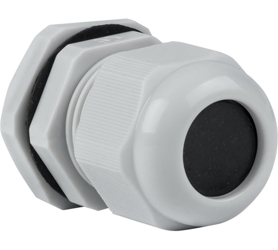Сальник EKF PROxima PG16, IP54, d отверстия 21 мм, d провода 10-14 мм 20 штук plc-pg-16-r