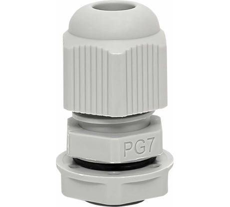 Сальник EKF PG7 IP54, d отверстия 13 мм, d провода 3-6,5 мм, 4 штуки plc-pg-7-4-r