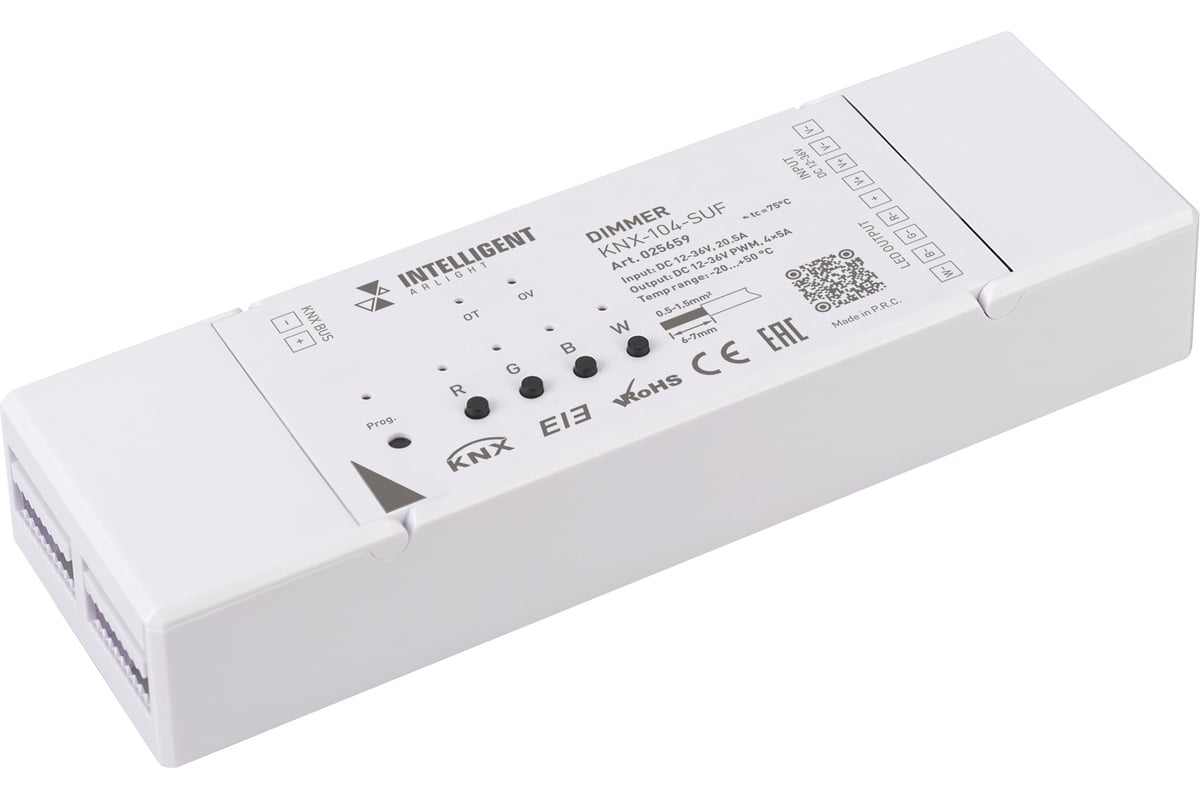 Диммер Arlight INTELLIGENT KNX-104-SUF 0 25659 - выгодная цена, отзывы,  характеристики, фото - купить в Москве и РФ