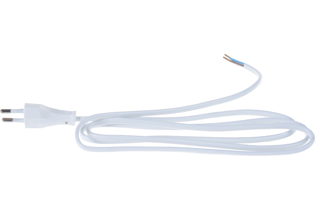 Белый сетевой кабель с плоской вилкой Volsten S-LRB, 9348 - выгодная .