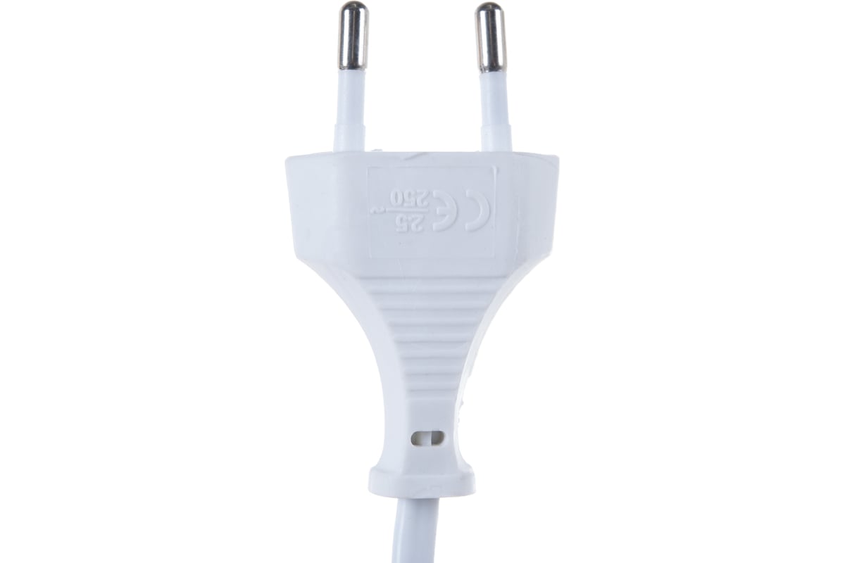 Белый сетевой кабель с плоской вилкой Volsten S-LRB, 9348 - выгодная ...