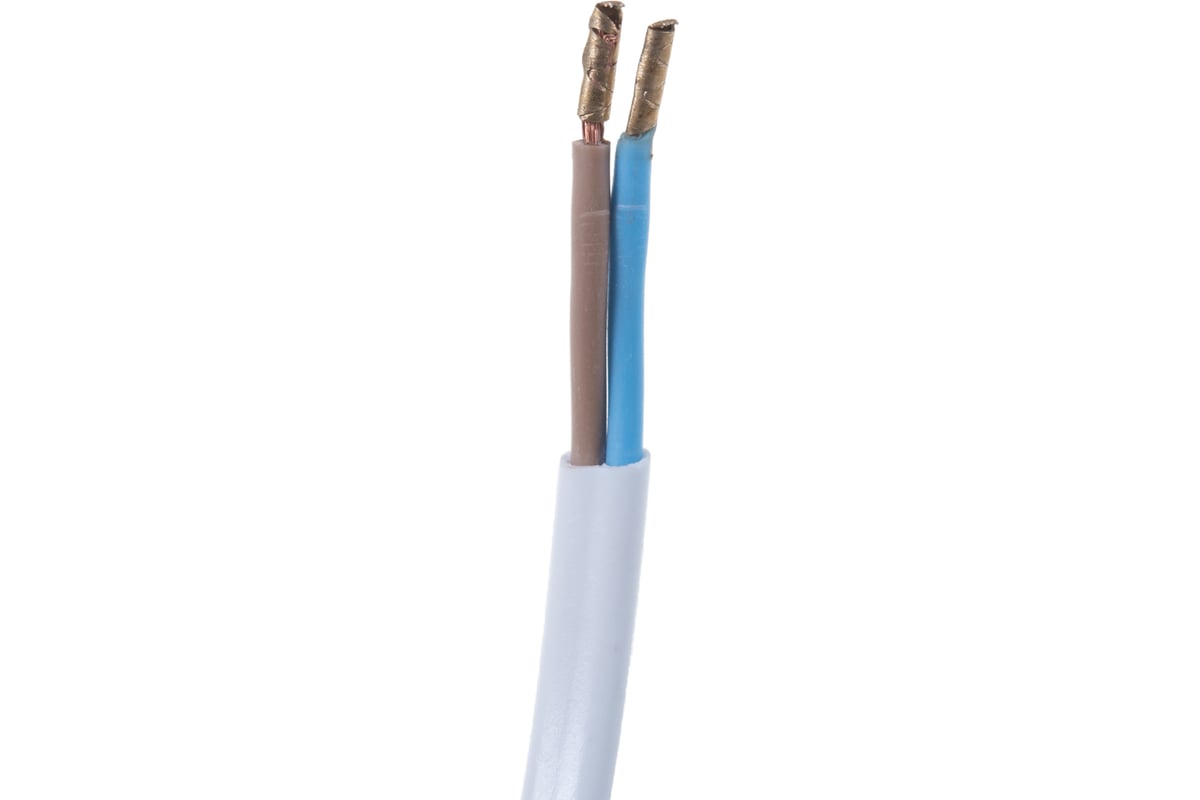 Белый сетевой кабель с плоской вилкой Volsten S-LRB, 9348 - выгодная .
