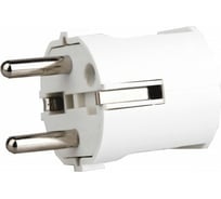 Штепсельная вилка белая Volsten S1-PZ, 9356