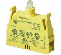 Контактный блок GIOVENZANA со светодиодом, с клеммами под винт, 220V, 10 штук/упаковка PL0045L220_10
